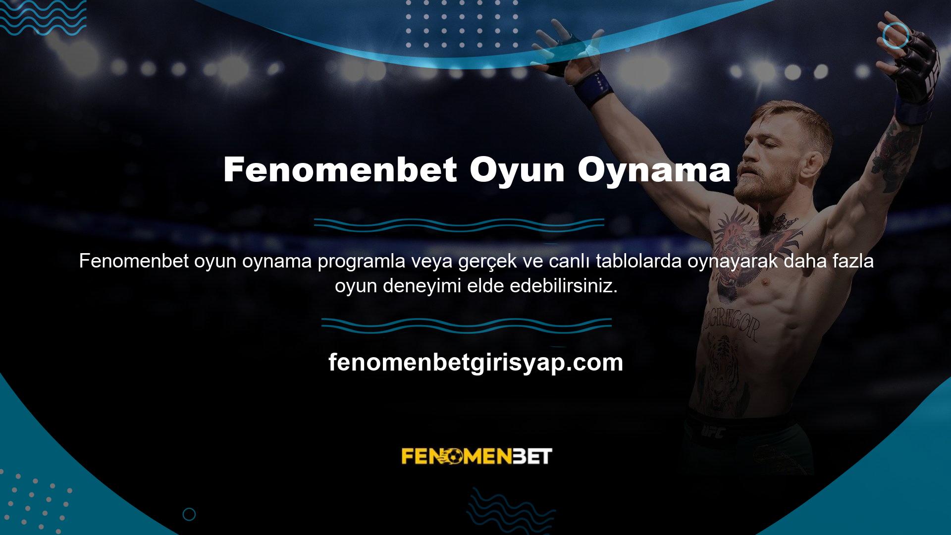 Fenomenbet kaydından sonra, aşağıda ekleyeceğimiz ayrıntılar içinde istediğiniz menüye giriş yaparak poker oyunundaki şansınızı deneyebilirsiniz