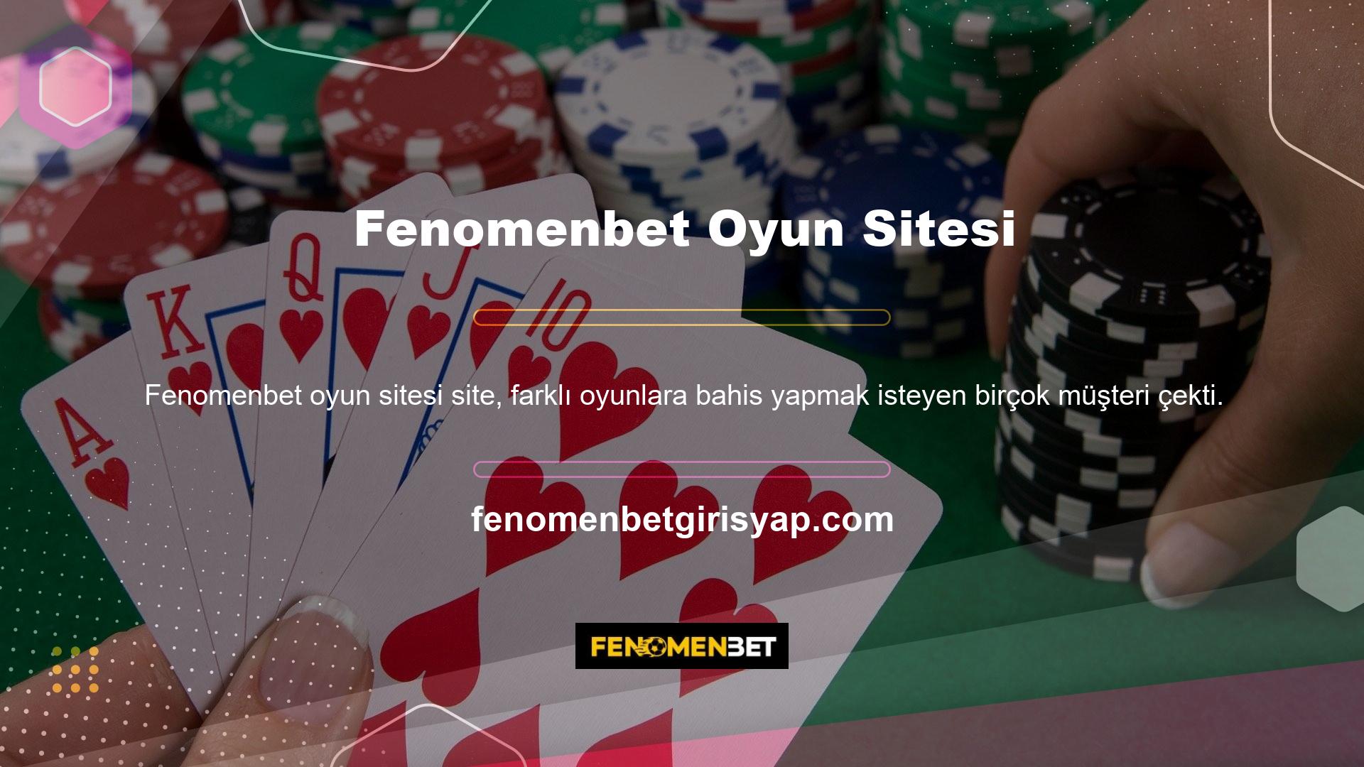 Yuvalar, masa oyunları ve canlı bayi oyunları da dahil olmak üzere çeşitli oyunlar oynayabilirsiniz